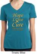 Ladies Childhood Cancer Awareness Hope Love Cure Dry Wicking V-neck