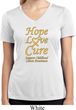 Ladies Childhood Cancer Awareness Hope Love Cure Dry Wicking V-neck