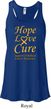 Ladies Childhood Cancer Awareness Hope Love Cure Flowy Racerback