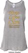 Ladies Childhood Cancer Awareness Hope Love Cure Flowy Racerback
