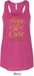 Ladies Childhood Cancer Awareness Hope Love Cure Flowy Racerback