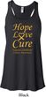 Ladies Childhood Cancer Awareness Hope Love Cure Flowy Racerback