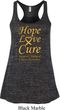 Ladies Childhood Cancer Awareness Hope Love Cure Flowy Racerback