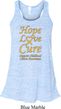 Ladies Childhood Cancer Awareness Hope Love Cure Flowy Racerback