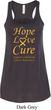 Ladies Childhood Cancer Awareness Hope Love Cure Flowy Racerback