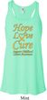 Ladies Childhood Cancer Awareness Hope Love Cure Flowy Racerback