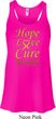 Ladies Childhood Cancer Awareness Hope Love Cure Flowy Racerback