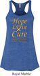 Ladies Childhood Cancer Awareness Hope Love Cure Flowy Racerback
