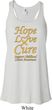 Ladies Childhood Cancer Awareness Hope Love Cure Flowy Racerback