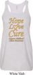 Ladies Childhood Cancer Awareness Hope Love Cure Flowy Racerback