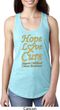 Ladies Childhood Cancer Awareness Hope Love Cure Ideal Racerback