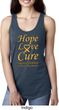 Ladies Childhood Cancer Awareness Hope Love Cure Ideal Racerback