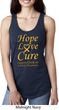 Ladies Childhood Cancer Awareness Hope Love Cure Ideal Racerback