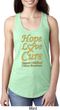 Ladies Childhood Cancer Awareness Hope Love Cure Ideal Racerback