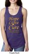 Ladies Childhood Cancer Awareness Hope Love Cure Ideal Racerback