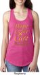 Ladies Childhood Cancer Awareness Hope Love Cure Ideal Racerback
