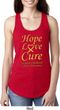 Ladies Childhood Cancer Awareness Hope Love Cure Ideal Racerback