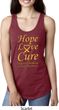 Ladies Childhood Cancer Awareness Hope Love Cure Ideal Racerback