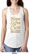 Ladies Childhood Cancer Awareness Hope Love Cure Ideal Racerback