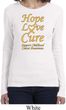 Ladies Childhood Cancer Awareness Hope Love Cure Long Sleeve