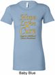 Ladies Childhood Cancer Awareness Hope Love Cure Longer Length Tee