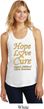 Ladies Childhood Cancer Awareness Hope Love Cure Racerback