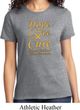 Ladies Childhood Cancer Awareness Hope Love Cure T-shirt