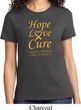 Ladies Childhood Cancer Awareness Hope Love Cure T-shirt