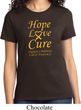 Ladies Childhood Cancer Awareness Hope Love Cure T-shirt