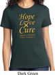 Ladies Childhood Cancer Awareness Hope Love Cure T-shirt