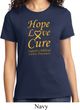 Ladies Childhood Cancer Awareness Hope Love Cure T-shirt