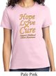 Ladies Childhood Cancer Awareness Hope Love Cure T-shirt