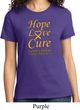 Ladies Childhood Cancer Awareness Hope Love Cure T-shirt