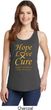Ladies Childhood Cancer Awareness Hope Love Cure Tank Top