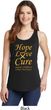 Ladies Childhood Cancer Awareness Hope Love Cure Tank Top