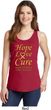 Ladies Childhood Cancer Awareness Hope Love Cure Tank Top
