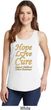 Ladies Childhood Cancer Awareness Hope Love Cure Tank Top