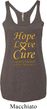 Ladies Childhood Cancer Awareness Hope Love Cure Tri Blend Racerback