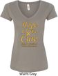 Ladies Childhood Cancer Awareness Hope Love Cure V-Neck