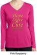 Ladies Childhood Cancer Hope Love Cure Dry Wicking Long Sleeve