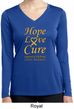 Ladies Childhood Cancer Hope Love Cure Dry Wicking Long Sleeve