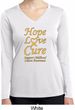 Ladies Childhood Cancer Hope Love Cure Dry Wicking Long Sleeve