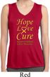 Ladies Childhood Cancer Hope Love Cure Dry Wicking Sleeveless Shirt
