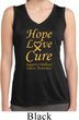 Ladies Childhood Cancer Hope Love Cure Dry Wicking Sleeveless Shirt