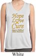 Ladies Childhood Cancer Hope Love Cure Dry Wicking Sleeveless Shirt