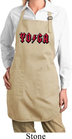 Ladies Classic Rock Yoga Full Length Apron with Pockets