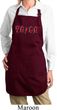 Ladies Classic Rock Yoga Full Length Apron with Pockets