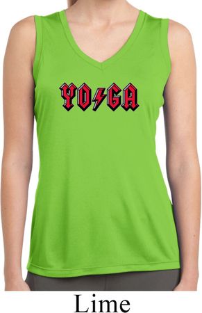 Ladies Classic Rock Yoga Sleeveless Moisture Wicking Tee