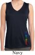 Ladies Colored Chakras Bottom Print Sleeveless Moisture Wicking Tee