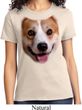 Ladies Corgi Shirt Big Corgi Face Tee T-Shirt